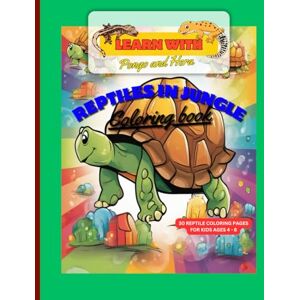 Publishing, Focus Pro Reptiles in Jungle Coloring Book For Kids and Adults 30 Pages To Color 7.5” x 9.25”: Amazing Reptiles and Amphibians Coloring Book Publishing, Focus Pro Reptiles in Jungle Coloring Book For Kids and Adults 30 Pages To Color 7.5” x 9.25”: Amazing Reptiles and Amphibians Coloring Book