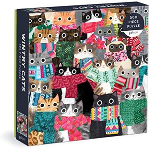 Galison 9780735373693 Wintry Cats Jigsaw Puzzle, Multicoloured, 500 Pieces Galison 9780735373693 Wintry Cats Jigsaw Puzzle, Multicoloured, 500 Pieces