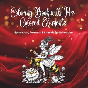 Kaleri, Irina Coloring Book with Pre-Colored Elements: Surrealism, Portraits & Animals For Relaxation: Beautiful images with pre-colored details to inspire creativity and reduce stress Kaleri, Irina Coloring Book with Pre-Colored Elements: Surrealism, Portraits & Animals For Relaxation: Beautiful images with pre-colored details to inspire creativity and reduce stress