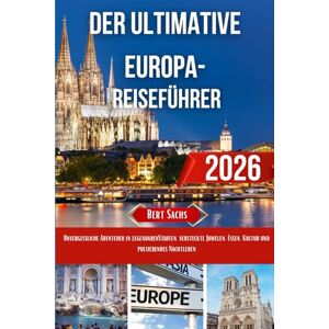 SACHS, BERT Der ultimative Europa- Reiseführer 2026: Unvergessliche Abenteuer in legendären Städten, versteckte Juwelen, Essen, Kultur und pulsierendes Nachtleben SACHS, BERT Der ultimative Europa- Reiseführer 2026: Unvergessliche Abenteuer in legendären Städten, versteckte Juwelen, Essen, Kultur und pulsierendes Nachtleben