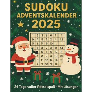 Looz, Adel Sudoku Adventskalender 2025 – 24 Tage voller Rätselspaß mit Lösungen: Jeden Tag 3 Sudokus · leicht, mittel & schwer · Großdruck · Weihnachtsrätsel für Erwachsene & Senioren. Looz, Adel Sudoku Adventskalender 2025 – 24 Tage voller Rätselspaß mit Lösungen: Jeden Tag 3 Sudokus · leicht, mittel & schwer · Großdruck · Weihnachtsrätsel für Erwachsene & Senioren.