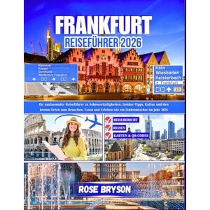 Bryson, Rose FRANKFURT REISEFÜHRER 2026: Ihr umfassender Reiseführer zu Sehenswürdigkeiten, Insider-Tipps, Kultur und den besten Orten zum Besuchen, Essen und ... los destinos más extraordinarios del mundo:) Bryson, Rose FRANKFURT REISEFÜHRER 2026: Ihr umfassender Reiseführer zu Sehenswürdigkeiten, Insider-Tipps, Kultur und den besten Orten zum Besuchen, Essen und ... los destinos más extraordinarios del mundo:)
