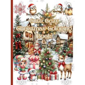 Boutique, Once In A Blue Moon Cute Cozy Christmas Coloring Book Boutique, Once In A Blue Moon Cute Cozy Christmas Coloring Book