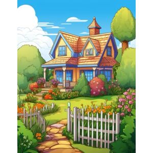 Santos, Nano Happy Countryside – 500 pages talking about gardens houses and flowers coloring book for kids and adults.: A wonderful escape into blooming imagination. Santos, Nano Happy Countryside – 500 pages talking about gardens houses and flowers coloring book for kids and adults.: A wonderful escape into blooming imagination.