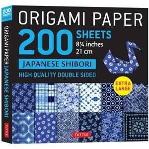 Tuttle Publishing Origami Paper 200 sheets Japanese Shibori 8 1/4" (21 cm): Extra Large Tuttle Origami Paper: High-Quality Double Sided Origami Sheets Printed with ... ... & Instructions for 6 Projects Included) Tuttle Publishing Origami Paper 200 sheets Japanese Shibori 8 1/4" (21 cm): Extra Large Tuttle Origami Paper: High-Quality Double Sided Origami Sheets Printed with ... ... & Instructions for 6 Projects Included)