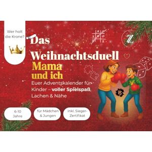 Zwischenzeilen Das Weihnachtsduell Mama und ich: Adventskalender Kinder 6–10 Jahre Buch – mit 24 Spielen & Aufgaben für Mama & Kind, Mädchen & Jungen Weihnachtsbuch voller Spaß, Duelle & Familienzeit Zwischenzeilen Das Weihnachtsduell Mama und ich: Adventskalender Kinder 6–10 Jahre Buch – mit 24 Spielen & Aufgaben für Mama & Kind, Mädchen & Jungen Weihnachtsbuch voller Spaß, Duelle & Familienzeit