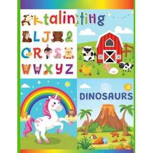 Polynice, Michelet ✨ My Big 4-in-1 Coloring Adventure: Alphabet, Farm Animals, Unicorns & Dinosaurs: Alphabet, Farm Animals, Unicorns & Dinosaurs — A Fun 4-in-1 Coloring Book for Kids all ages Polynice, Michelet ✨ My Big 4-in-1 Coloring Adventure: Alphabet, Farm Animals, Unicorns & Dinosaurs: Alphabet, Farm Animals, Unicorns & Dinosaurs — A Fun 4-in-1 Coloring Book for Kids all ages