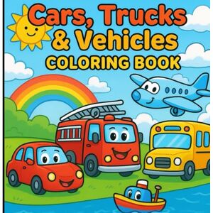 Kumar, Mr. Prem Cars, Trucks & Things That Go Coloring Book for Kids: Fun Vehicle Coloring Pages with Cars, Trucks, Planes, and More for Ages 3-8 Kumar, Mr. Prem Cars, Trucks & Things That Go Coloring Book for Kids: Fun Vehicle Coloring Pages with Cars, Trucks, Planes, and More for Ages 3-8