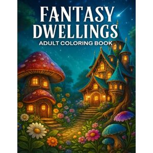 BrightPalette Fantasy Dwellings Adult Coloring Book: Whimsical Mushroom Houses and Enchanted Cottage Scenes for Relaxation and Stress Relief BrightPalette Fantasy Dwellings Adult Coloring Book: Whimsical Mushroom Houses and Enchanted Cottage Scenes for Relaxation and Stress Relief