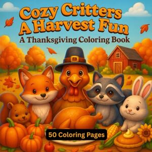 Sharma, Anjali Cozy Critters & Harvest Fun: A Thanksgiving Coloring Book for Relaxation and Joy 50 coloring pages Best Thanksgiving Gift for kids Thanksgiving ... Thanksgiving books for preschoolers ) Sharma, Anjali Cozy Critters & Harvest Fun: A Thanksgiving Coloring Book for Relaxation and Joy 50 coloring pages Best Thanksgiving Gift for kids Thanksgiving ... Thanksgiving books for preschoolers )