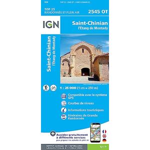 Institut Géographique National St-Chinian / L'Etang de Montady: 2545OT (TOP 25) Institut Géographique National St-Chinian / L'Etang de Montady: 2545OT (TOP 25)