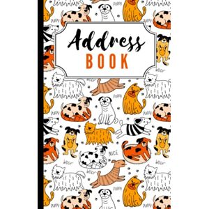 Books, Keep My Stuff Address Book: Hardcover Hardback / Cartoon Dog Doodles Brown Black White Pattern / Track Names Telephone Numbers Emails in Small 6x9 Notebook ... / Large Print / Great Senior Citizen Gift Books, Keep My Stuff Address Book: Hardcover Hardback / Cartoon Dog Doodles Brown Black White Pattern / Track Names Telephone Numbers Emails in Small 6x9 Notebook ... / Large Print / Great Senior Citizen Gift