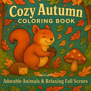 Sisters, CozyColoring Cozy Autumn Coloring Book: Adorable Animals & Relaxing Fall Scenes Sisters, CozyColoring Cozy Autumn Coloring Book: Adorable Animals & Relaxing Fall Scenes