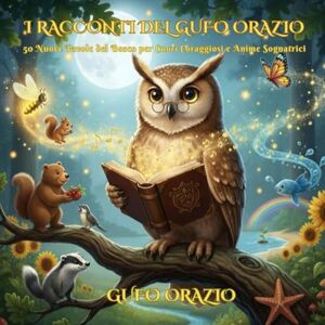 Orazio, Gufo I RACCONTI DEL GUFO ORAZIO: Favole per Bambini 4-8 anni: 50 Storie con Morale su Gentilezza, Coraggio e Amicizia. Ideale per la Buonanotte e l'Educazione Emotiva.: 1 (La collana del Gufo Orazio) Orazio, Gufo I RACCONTI DEL GUFO ORAZIO: Favole per Bambini 4-8 anni: 50 Storie con Morale su Gentilezza, Coraggio e Amicizia. Ideale per la Buonanotte e l'Educazione Emotiva.: 1 (La collana del Gufo Orazio)