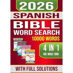 Marshall Spanish Bible Word Search 10000 Words 4 in 1 One Whole Book With Full Solutions: 10000 Palabras Sopa de Letras en Español Para Adultos Un Libro Completo 4 en 1 Marshall Spanish Bible Word Search 10000 Words 4 in 1 One Whole Book With Full Solutions: 10000 Palabras Sopa de Letras en Español Para Adultos Un Libro Completo 4 en 1