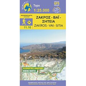 Anavasi Editions CRETE: ZAKRO VAI (11.16) 1:25,000 (Zakros Vai Sitia) Anavasi Editions CRETE: ZAKRO VAI (11.16) 1:25,000 (Zakros Vai Sitia)