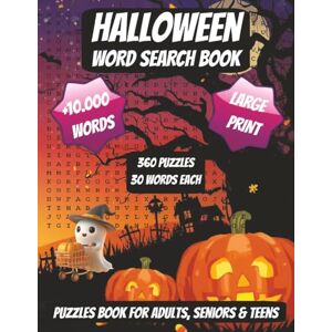 Bartlett, Theo Halloween Word Search Madness: 360 Spooky Large Print Puzzles 30 Words Each for Adults & Seniors Bartlett, Theo Halloween Word Search Madness: 360 Spooky Large Print Puzzles 30 Words Each for Adults & Seniors