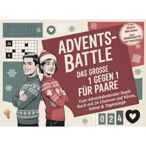 Sternberg, Jana ADVENTS-BATTLE: Das große 1-gegen-1 für Paare: Euer Adventskalender Duell-Buch mit 24 Chancen auf Küsse, Kekse & Tagessiege Spannende Challenges & ... eine abwechslungsreiche Paarzeit im Advent Sternberg, Jana ADVENTS-BATTLE: Das große 1-gegen-1 für Paare: Euer Adventskalender Duell-Buch mit 24 Chancen auf Küsse, Kekse & Tagessiege Spannende Challenges & ... eine abwechslungsreiche Paarzeit im Advent
