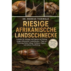 Tierwald, Dr. Markus RIESIGE AFRIKANISCHE LANDSCHNECKE: Leitfaden für Anfänger und Experten zur Haltung riesiger afrikanischer Landschnecken Tipps zur Fütterung, Zucht, Gehege, Verhalten, Hygiene und sicheren Handhabung Tierwald, Dr. Markus RIESIGE AFRIKANISCHE LANDSCHNECKE: Leitfaden für Anfänger und Experten zur Haltung riesiger afrikanischer Landschnecken Tipps zur Fütterung, Zucht, Gehege, Verhalten, Hygiene und sicheren Handhabung