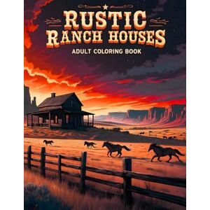 Mitchell, Joanna Rustic Ranch Houses Adult Coloring Book: 38 Country Scene Pages with Wooden Porches, Dirt Paths and Open Sky Views – For Fans of Farm Life Art, ... (Joanna Mitchell – The Art of Calm and Color) Mitchell, Joanna Rustic Ranch Houses Adult Coloring Book: 38 Country Scene Pages with Wooden Porches, Dirt Paths and Open Sky Views – For Fans of Farm Life Art, ... (Joanna Mitchell – The Art of Calm and Color)