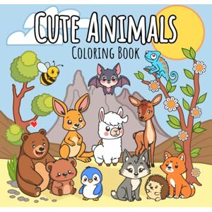 Coloring, Luces Cute Animals Coloring Book: Cute Animal Friends From All Around The World Coloring, Luces Cute Animals Coloring Book: Cute Animal Friends From All Around The World