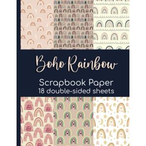 Daniels, Ali Boho Rainbow Scrapbook Paper 18 Double-Sided Sheets: Cute Decorative Paper for Scrapbooking, Junk Journals, Collage Art, Decoupage, Paper Crafts, and More Daniels, Ali Boho Rainbow Scrapbook Paper 18 Double-Sided Sheets: Cute Decorative Paper for Scrapbooking, Junk Journals, Collage Art, Decoupage, Paper Crafts, and More