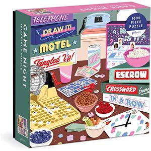 Galison 9780735374973 Game Night Jigsaw Puzzle, Multicoloured, 1000 Pieces Galison 9780735374973 Game Night Jigsaw Puzzle, Multicoloured, 1000 Pieces