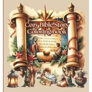 Boutique, Once In A Blue Moon Cozy Bible Story Coloring Book (Christian Religion Church Jesus GOD Bible) Boutique, Once In A Blue Moon Cozy Bible Story Coloring Book (Christian Religion Church Jesus GOD Bible)