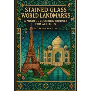 Atelier, The Pelican Stained-Glass World Landmarks: A Mindful Coloring Journey for All Ages: ✨ Relaxing Coloring Pages of Famous Monuments with Black Backgrounds for ... Coloring Books for Mindful Exploration) Atelier, The Pelican Stained-Glass World Landmarks: A Mindful Coloring Journey for All Ages: ✨ Relaxing Coloring Pages of Famous Monuments with Black Backgrounds for ... Coloring Books for Mindful Exploration)