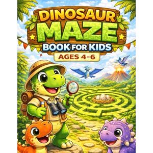Publishing, Obsidian Ink Dinosaur Maze Book for Kids Ages 4-6: 100 Fun and Easy Mazes: Preschool & Kindergarten Dino Activity Book with Progressive Mazes – Build Skills from Beginner Dino Explorer to Mega Dino Champion! Publishing, Obsidian Ink Dinosaur Maze Book for Kids Ages 4-6: 100 Fun and Easy Mazes: Preschool & Kindergarten Dino Activity Book with Progressive Mazes – Build Skills from Beginner Dino Explorer to Mega Dino Champion!