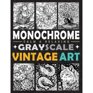 Ann, Lily Monochrome Grayscale Calm and Relaxing Vintage Art: A Minimalist One-Color Coloring Journey Through Timeless Art Ann, Lily Monochrome Grayscale Calm and Relaxing Vintage Art: A Minimalist One-Color Coloring Journey Through Timeless Art