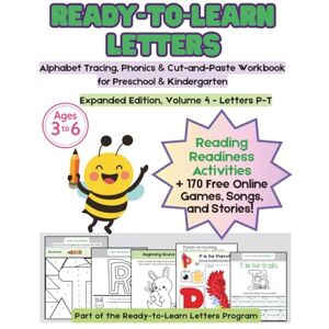 Christine, Maria Ready-to-Learn Letters: Expanded Edition, Volume 4 Letters P-T: Alphabet Tracing, Phonics & Cut-and-Paste Workbook for Preschool & Kindergarten Christine, Maria Ready-to-Learn Letters: Expanded Edition, Volume 4 Letters P-T: Alphabet Tracing, Phonics & Cut-and-Paste Workbook for Preschool & Kindergarten