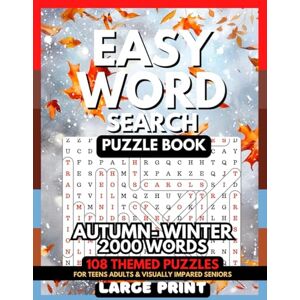 Lee Easy Word Search Puzzle Book Autumn Winter 2000 Words: 108 Fall Halloween, Thanksgiving, Christmas Seasons Themed Large Print Puzzles & Solutions ... Alzheimer, Dementia, Brain Tease, Fun Lee Easy Word Search Puzzle Book Autumn Winter 2000 Words: 108 Fall Halloween, Thanksgiving, Christmas Seasons Themed Large Print Puzzles & Solutions ... Alzheimer, Dementia, Brain Tease, Fun