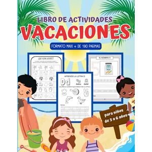 Editorial, Didac Vacaciones: Libro de actividades para preescolar: Ejercicios de repaso de letras, números, figuras geométricas/para niños de 3 a 6 años/TDAH/ADHD Editorial, Didac Vacaciones: Libro de actividades para preescolar: Ejercicios de repaso de letras, números, figuras geométricas/para niños de 3 a 6 años/TDAH/ADHD