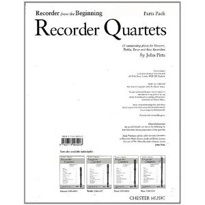 John Pitts Recorder From The Beginning Quartets Parts: Recorder Quartets (Set of Parts John Pitts Recorder From The Beginning Quartets Parts: Recorder Quartets (Set of Parts
