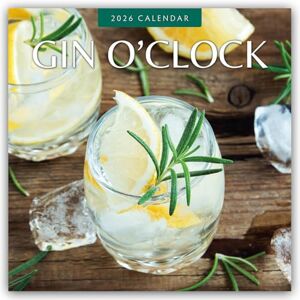 Red Robin Gin O'clock 2026 Square Wall Calendar Red Robin Gin O'clock 2026 Square Wall Calendar