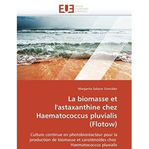 Salazar González, Margarita La biomasse et l'astaxanthine chez Haematococcus pluvialis (Flotow): Culture continue en photobioréacteur pour la production de biomasse et ... Haematococcus pluvialis (Omn.Univ.Europ.) Salazar González, Margarita La biomasse et l'astaxanthine chez Haematococcus pluvialis (Flotow): Culture continue en photobioréacteur pour la production de biomasse et ... Haematococcus pluvialis (Omn.Univ.Europ.)