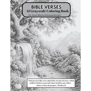 Schoenenberger, Anna Maria Bible Verses: AI Grayscale Coloring Book Schoenenberger, Anna Maria Bible Verses: AI Grayscale Coloring Book