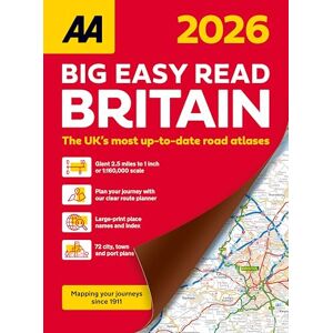 AA Publishing AA Big Easy Read Britain 2026 paperback (AA Road Atlas) (UK Road Atlases) (AA Road Atlas Britain) (AA Big Easy Read Atlas Britain 2026) AA Publishing AA Big Easy Read Britain 2026 paperback (AA Road Atlas) (UK Road Atlases) (AA Road Atlas Britain) (AA Big Easy Read Atlas Britain 2026)