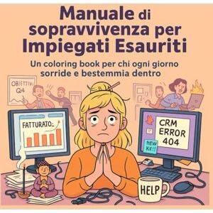 Missana, Giulia Manuale di Sopravvivenza per Impiegati Esausti: Coloring book satirico per adulti del mondo aziendale Missana, Giulia Manuale di Sopravvivenza per Impiegati Esausti: Coloring book satirico per adulti del mondo aziendale