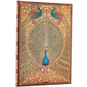 Paperblanks Hafiz’s Peacocks (Sangorski & Sutcliffe) Midi Lined Hardcover Journal (Elastic Band Closure) Paperblanks Hafiz’s Peacocks (Sangorski & Sutcliffe) Midi Lined Hardcover Journal (Elastic Band Closure)