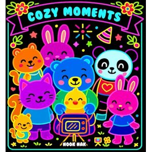 Nak, Nook Cozy Moments Black Paper Coloring Book: Cute Animals for Neon Pens and Gel Markers Nak, Nook Cozy Moments Black Paper Coloring Book: Cute Animals for Neon Pens and Gel Markers