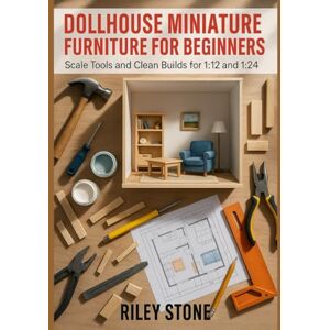 Stone, Riley DOLLHOUSE MINIATURE FURNITURE FOR BEGINNERS: Scale, Tools, and Clean Builds for 1:12 and 1:24 Stone, Riley DOLLHOUSE MINIATURE FURNITURE FOR BEGINNERS: Scale, Tools, and Clean Builds for 1:12 and 1:24