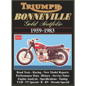 Brooklands Books Ltd Triumph Bonneville Gold Portfolio 1959-1983 Brooklands Books Ltd Triumph Bonneville Gold Portfolio 1959-1983