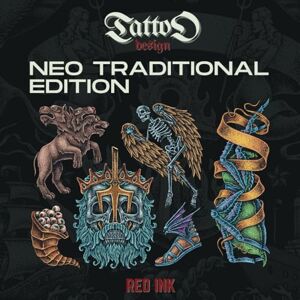 Ink, Red Tattoo Design Book: Neo Traditional Edition New School Tattoos, 350+ Black & Gray and Color Designs (Tattoo Design Book Series) Ink, Red Tattoo Design Book: Neo Traditional Edition New School Tattoos, 350+ Black & Gray and Color Designs (Tattoo Design Book Series)