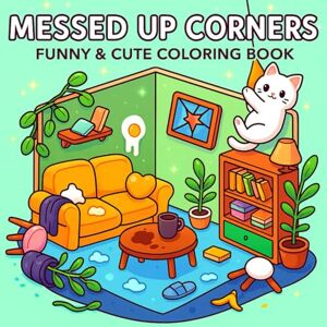 Bloom, Sonja C. Messed Up Corners Funny & Cute Coloring Book: A Relaxing Coloring Book For Adults And Teens With Very Cute Designs of Chaotic Spaces Bloom, Sonja C. Messed Up Corners Funny & Cute Coloring Book: A Relaxing Coloring Book For Adults And Teens With Very Cute Designs of Chaotic Spaces