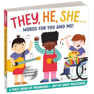 Mudpuppy They, He, She: Words for You and Me Board Book Mudpuppy They, He, She: Words for You and Me Board Book