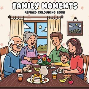 Ehm, Paula Family Moments: Refined Colouring Book: 50 Hand-Drawn Bold & Easy Family-Themed Pages for Stress Relief, Mindfulness and Fun Ehm, Paula Family Moments: Refined Colouring Book: 50 Hand-Drawn Bold & Easy Family-Themed Pages for Stress Relief, Mindfulness and Fun