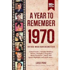 Zones, Wisdom A Year To Remember 1970 History Book: A Nostalgic Tribute for the Radio Babies with Heartfelt Memories of 1970 – An Ideal Gift for Birthdays, Anniversaries, and Special Occasions Zones, Wisdom A Year To Remember 1970 History Book: A Nostalgic Tribute for the Radio Babies with Heartfelt Memories of 1970 – An Ideal Gift for Birthdays, Anniversaries, and Special Occasions