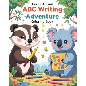 Wayne, David Kawaii Animal ABC Writing Adventure Coloring Book Wayne, David Kawaii Animal ABC Writing Adventure Coloring Book